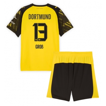 Borussia Dortmund Pascal Gross #13 Maglia Gara Casa Repliche 2025-26 Bambino Maniche Corte